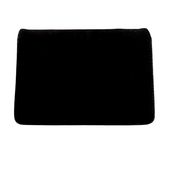 Vintage Elka Black Faux Suede Crossbody Bag with Gold Hardware and Braided Strap - Picture 6 of 9